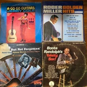 Assorted vinyl lot of 4 vintage records